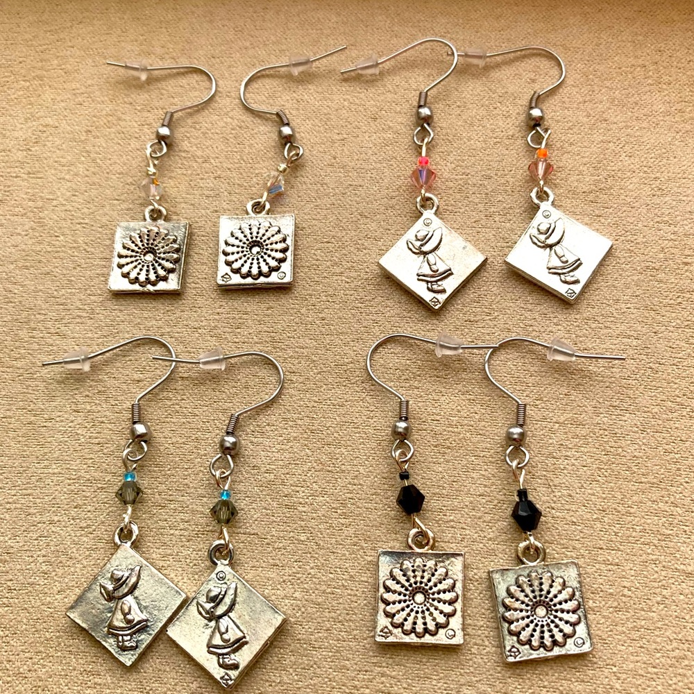 COPY - Quilter Block Drop Earrings